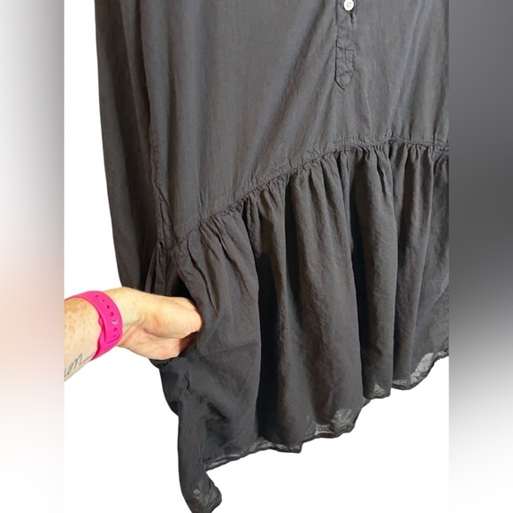 GRAYSON The Changemaker Dress in Black Cotton Shirt Dress Size 3 Medium - Picture 7 of 10